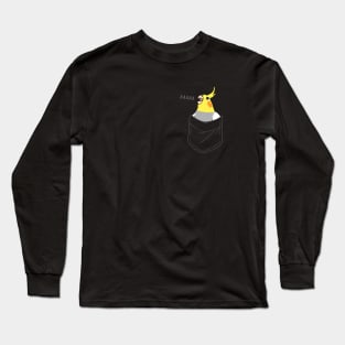 Pocket Cockatiel Screaming Long Sleeve T-Shirt